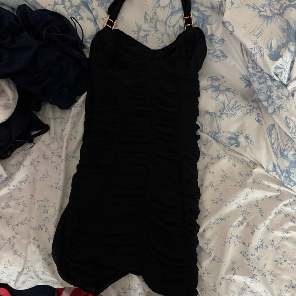Tiger Mist Black Mini Dress